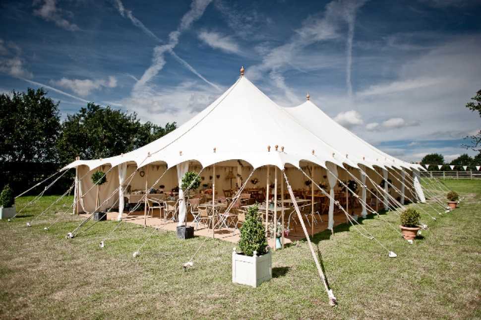 The Oyster Pearl wedding tent.
