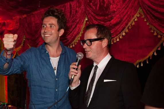 Ready for the final surprise of the evening, Stuart introduced Radio 1 DJ Nick Grimshaw, who arrived to shrieks of delight from the entire party.