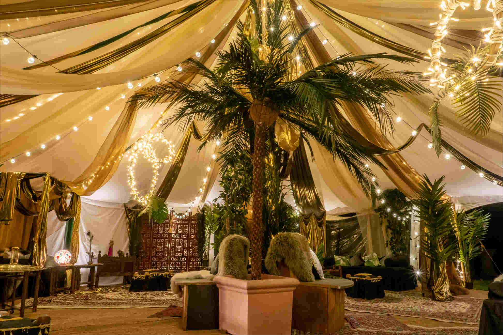 To perfectly complement our tents and interiors
