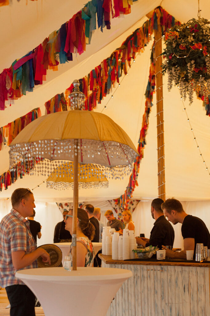 Oxford corporate summer marquee party