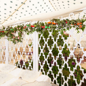 White Fretwork Screens