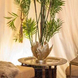 Gold Palm Leaf Table Lamp