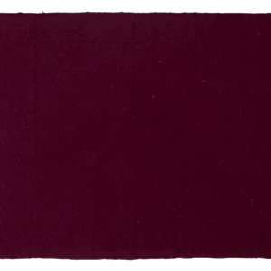 Block Coloured Rug - Maroon
