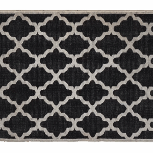 Fretwork Rug - Black