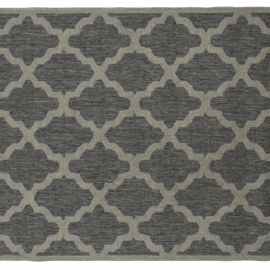 Fretwork Rug - Grey