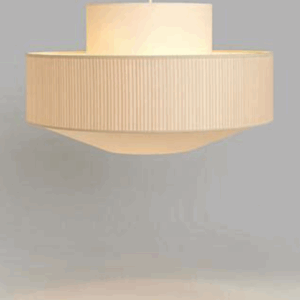 2 Tier Pleated Ceiling Lampshade