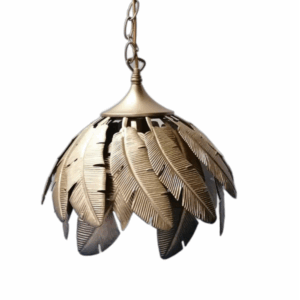 Gold Palm Leaf Chandelier (Small)