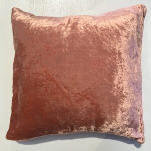 Plain Velvet Cushion - Rose Gold