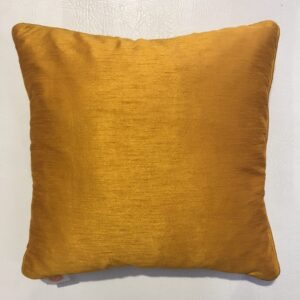 Plain Silk Cushion - Gold