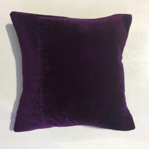 Plain Velvet Cushion - Purple